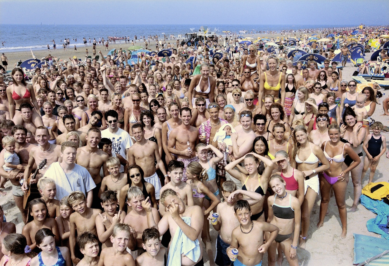 Bert Verhoeff, Groepsfoto op Zandvoort, 2001